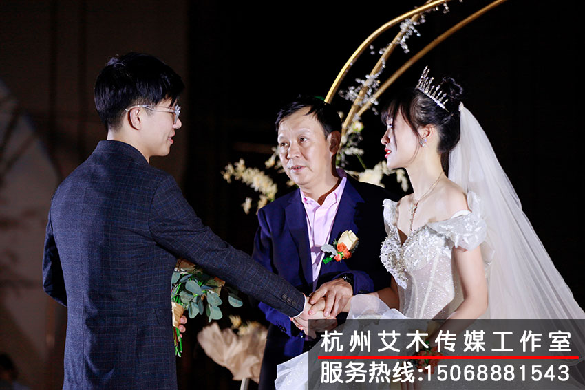 新郎新娘婚禮現(xiàn)場畫面拍攝