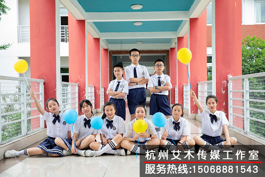 自由組合的集體照拍攝