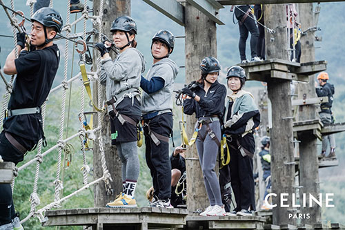 celine戶外運(yùn)動現(xiàn)場拍攝